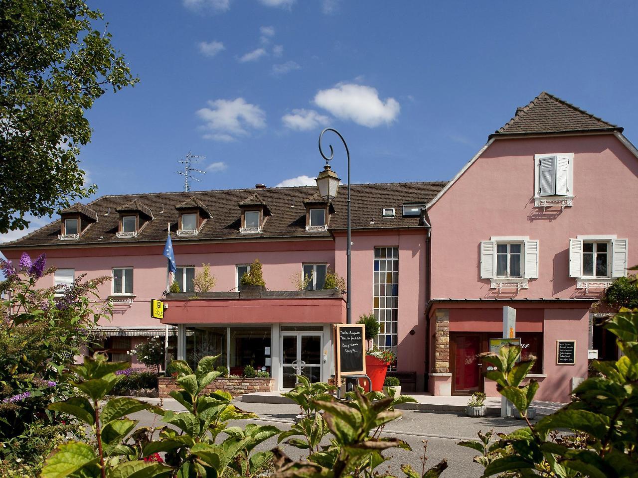 Hotel Restaurant Logis La Palette Wettolsheim Exteriör bild